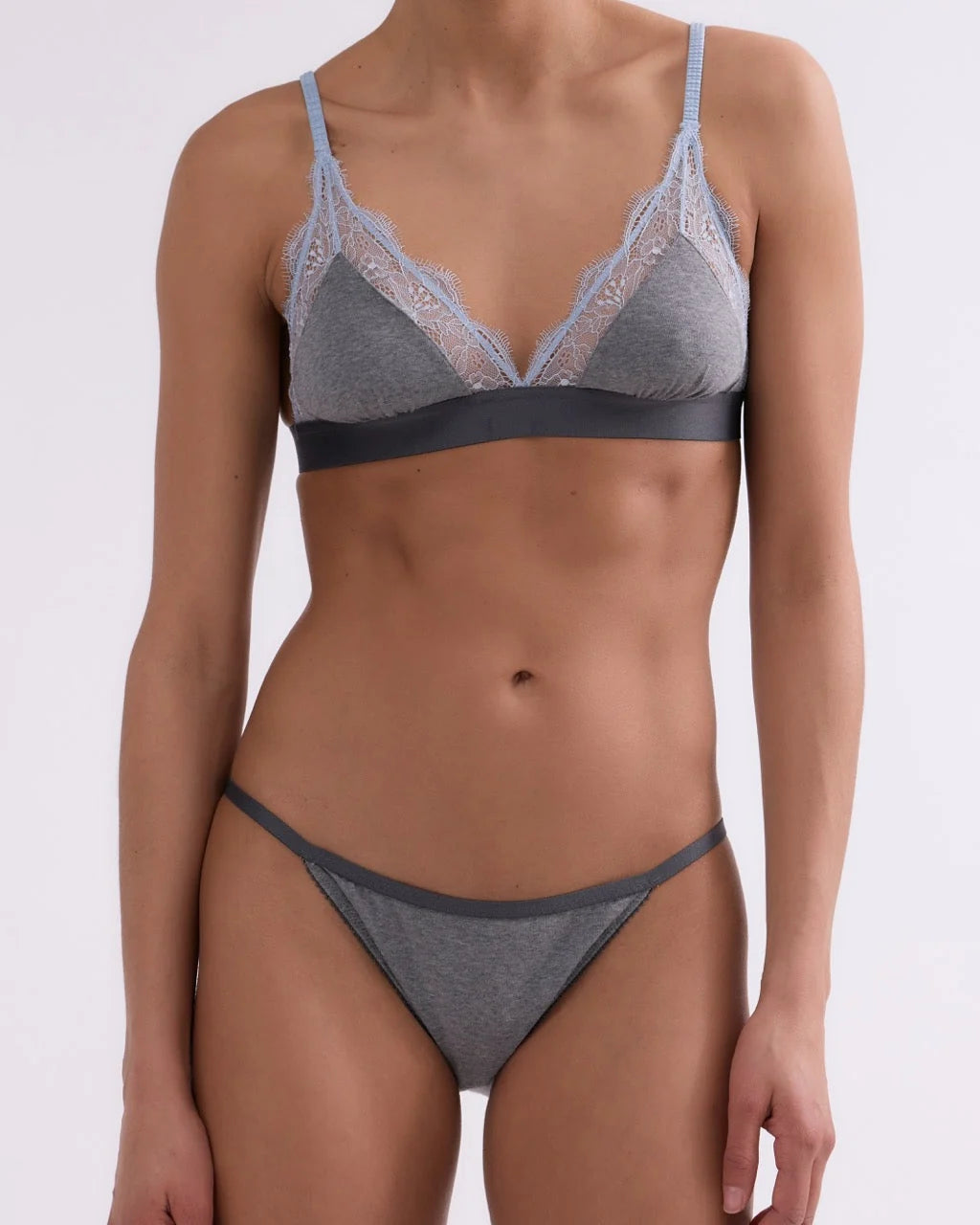 Bralette Love Lace Grey