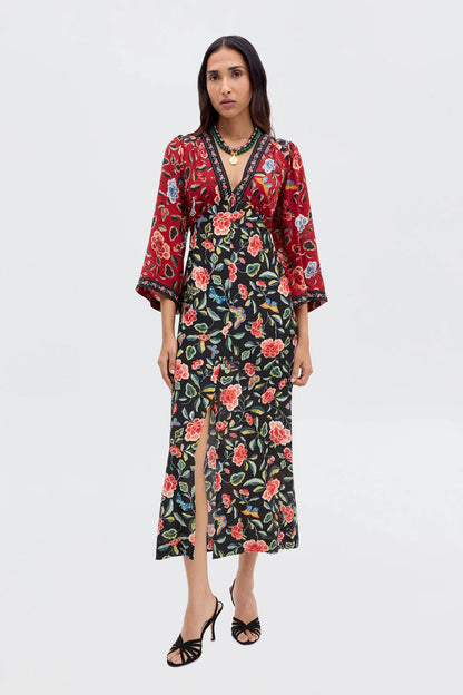 Dress Dahlia Butterfly Black