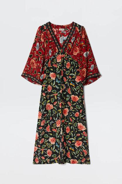 Dress Dahlia Butterfly Black