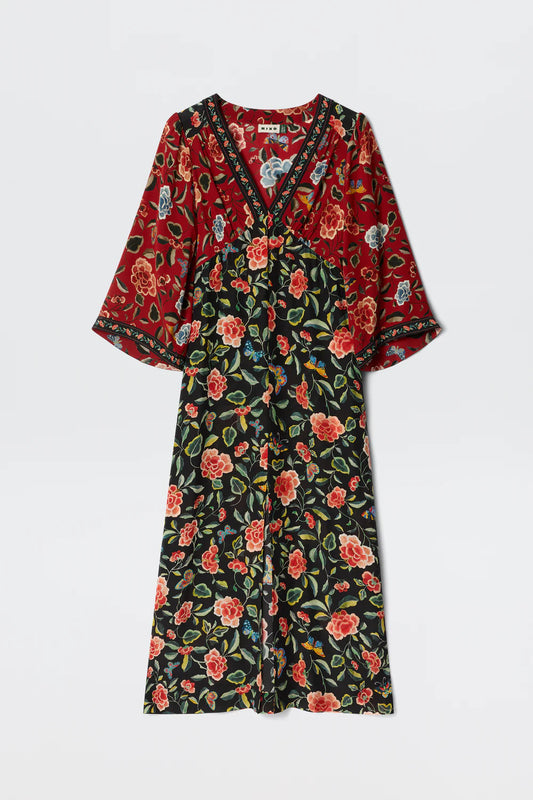 Dress Dahlia Butterfly Black