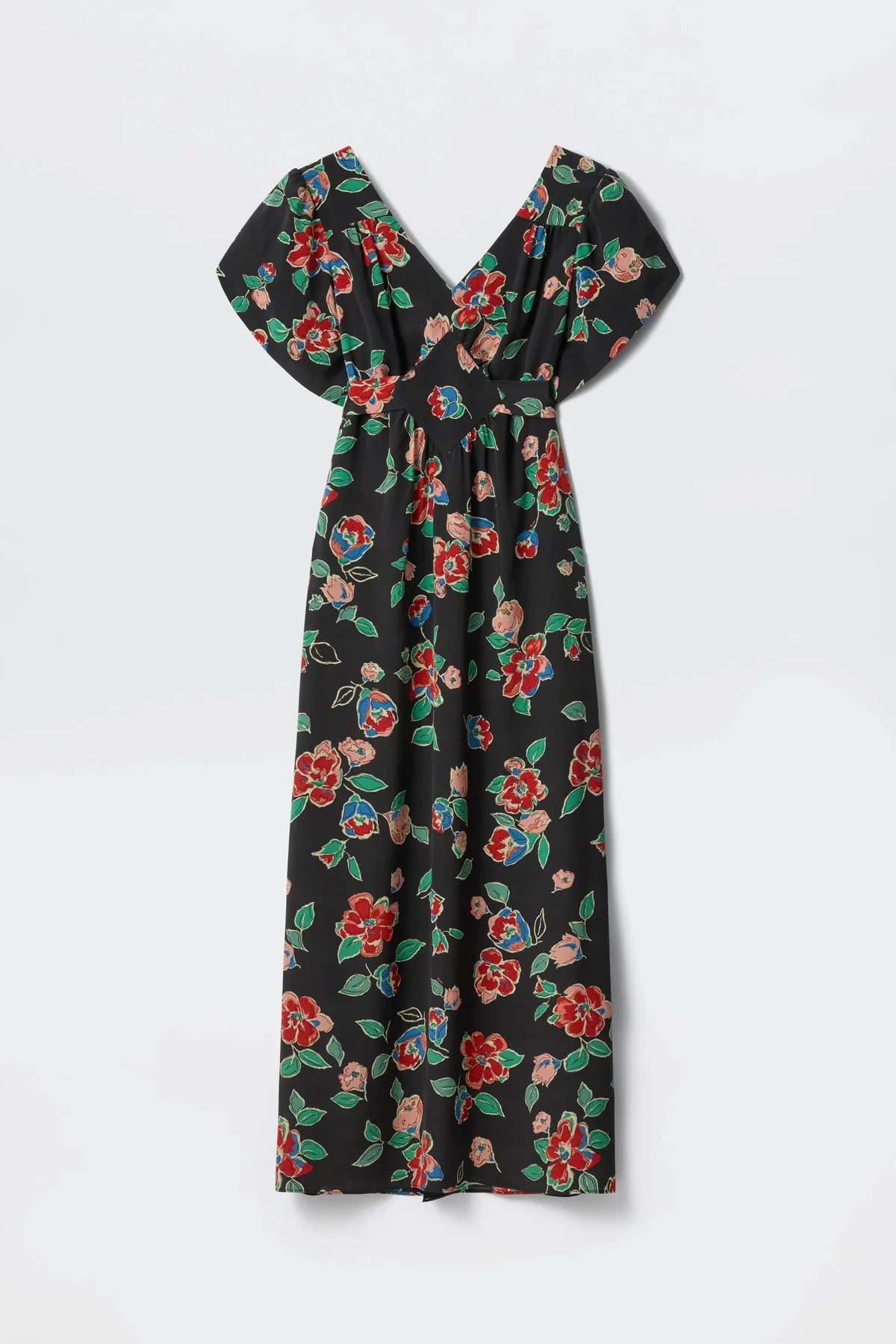 Dress Riella Floral Charcoal
