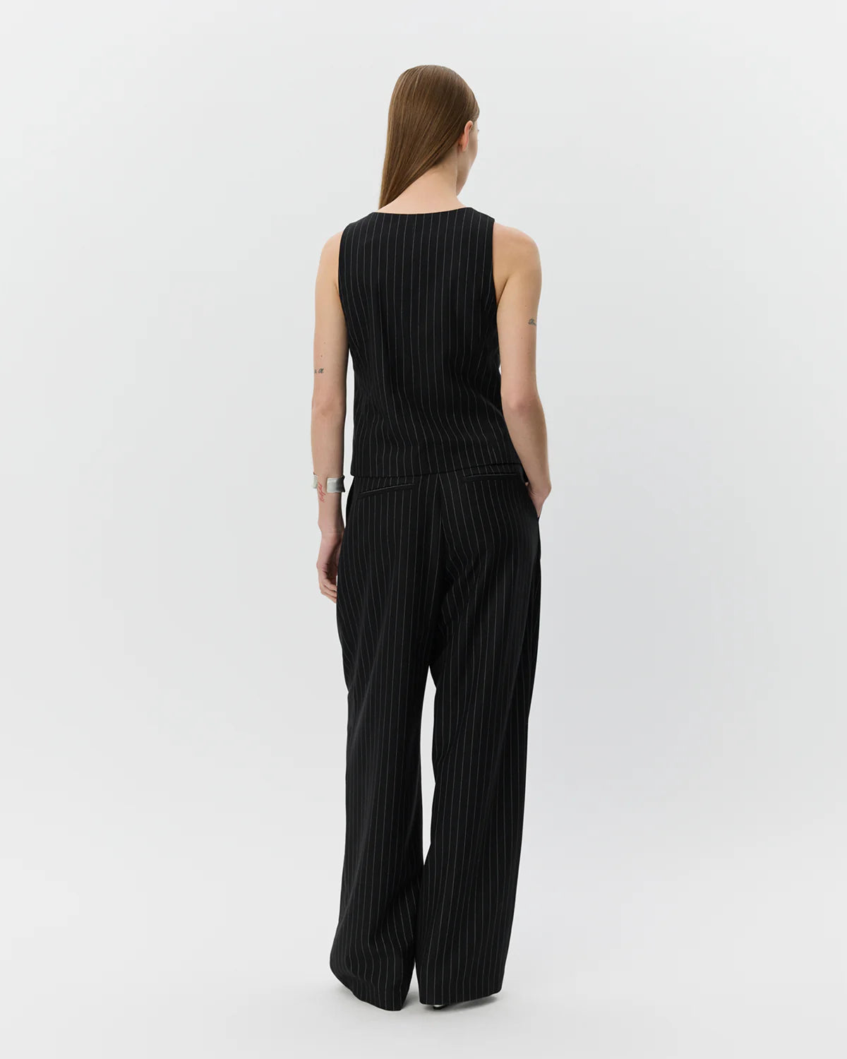 Vest Yoko Striped Black & White