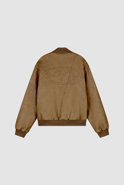 Jacket Varsity Leather Brown