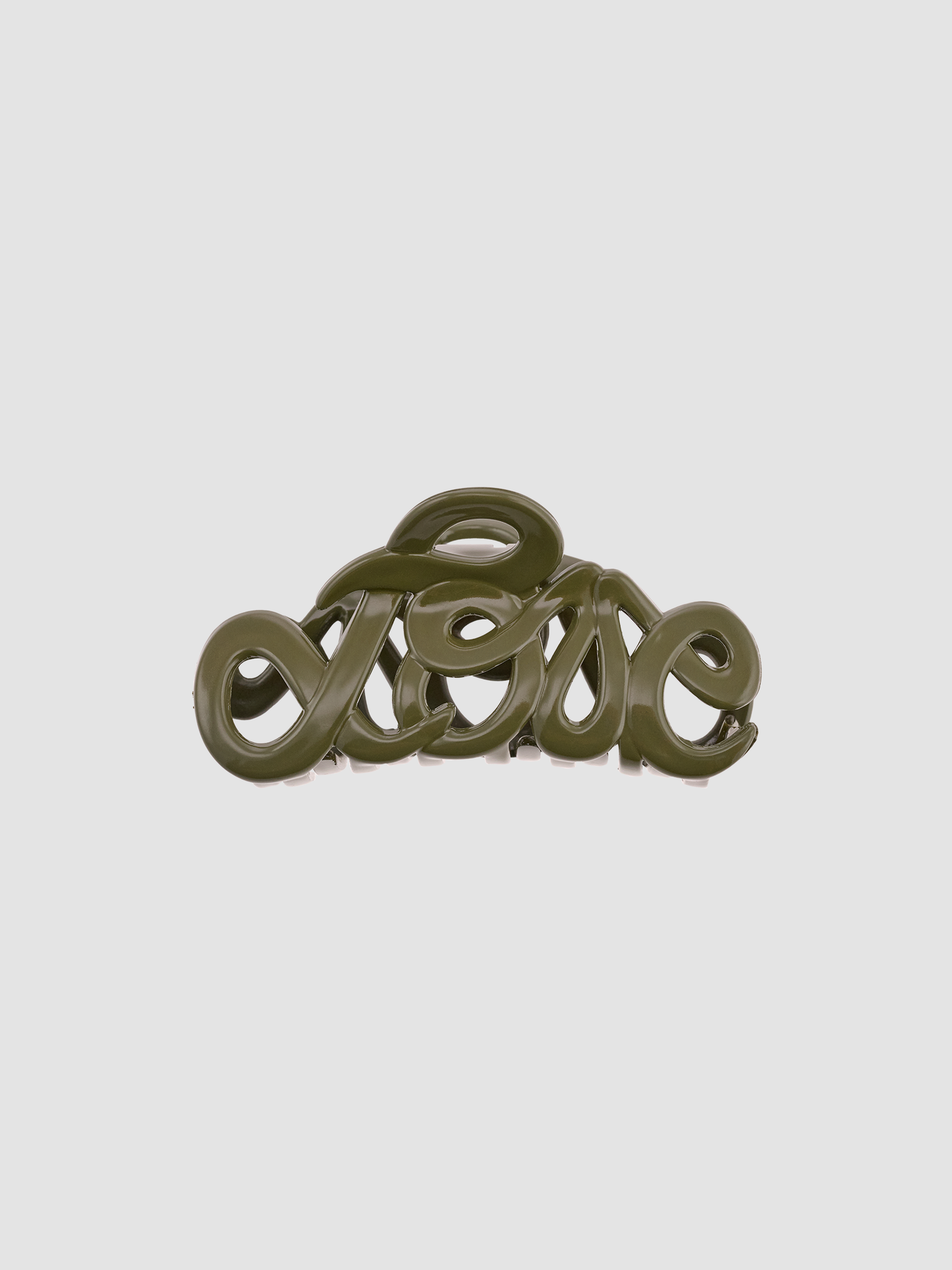 Hair Clip Love Olive Small