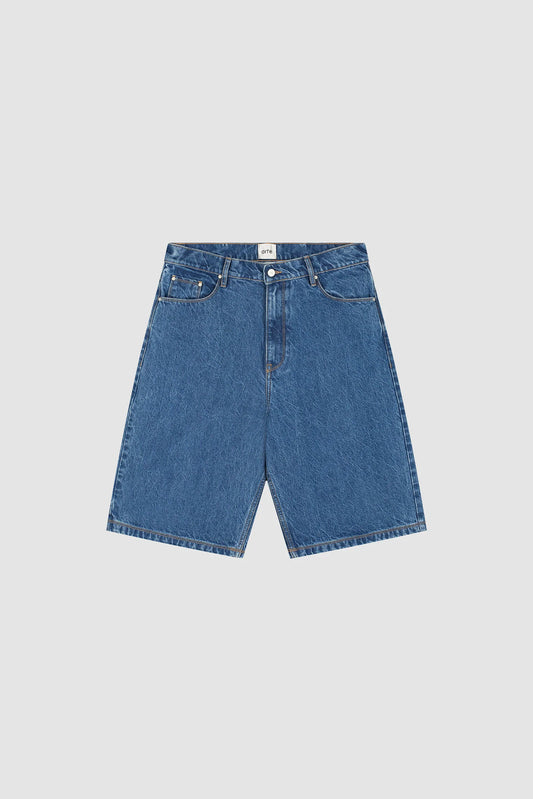 Shorts Round Pocket Denim Blue