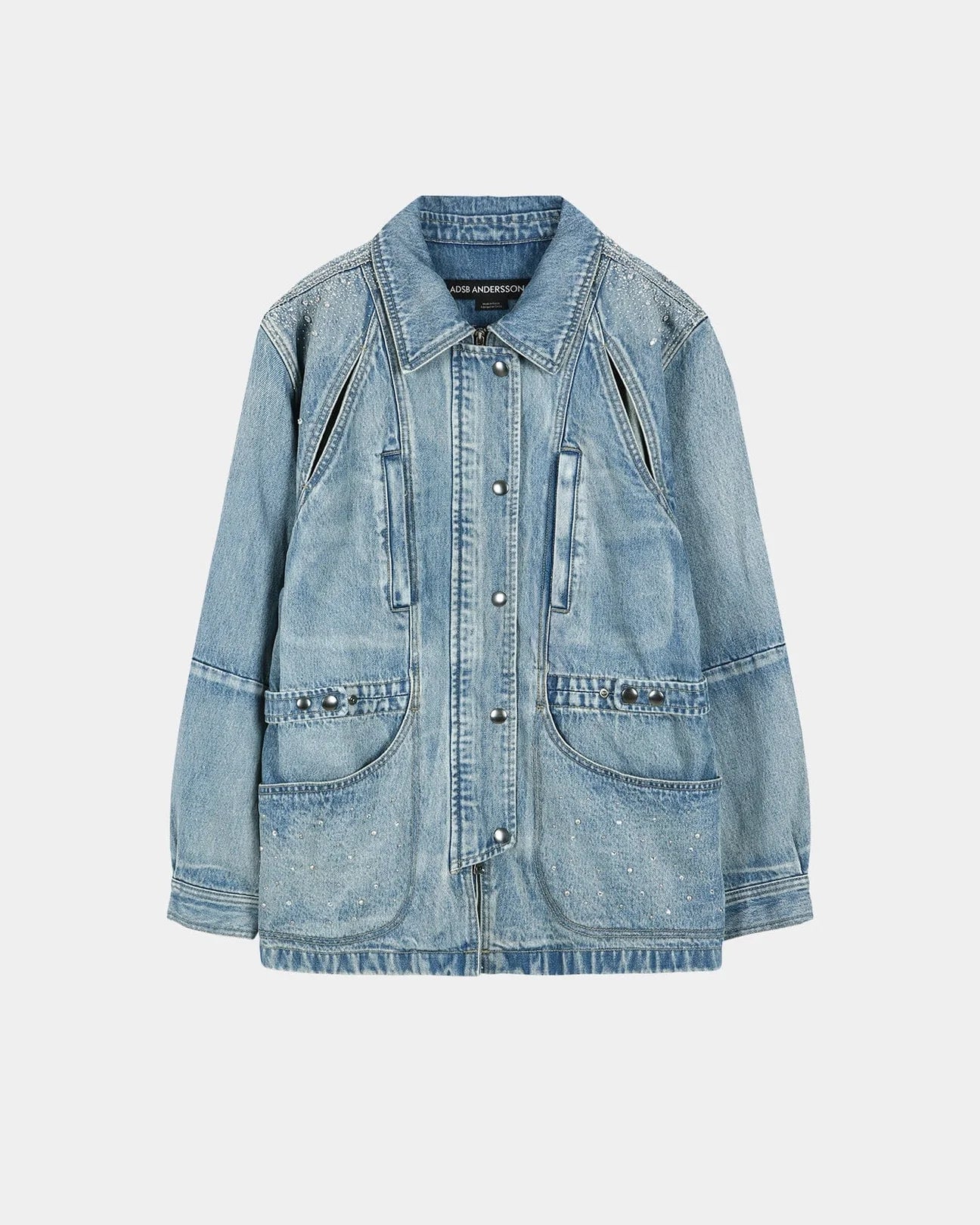 Jacket Jeweled Denim Blue