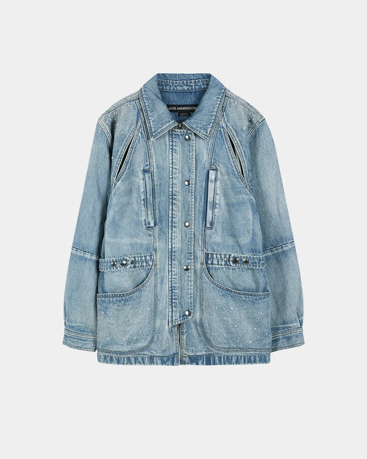 Jacket Jeweled Denim Blue