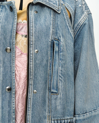 Jacket Jeweled Denim Blue