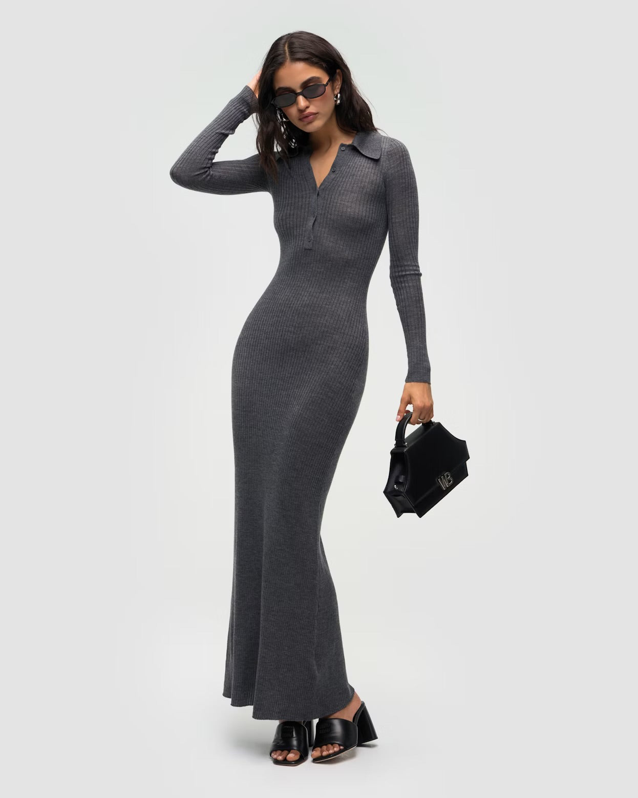 Dress Romi Gray Melange