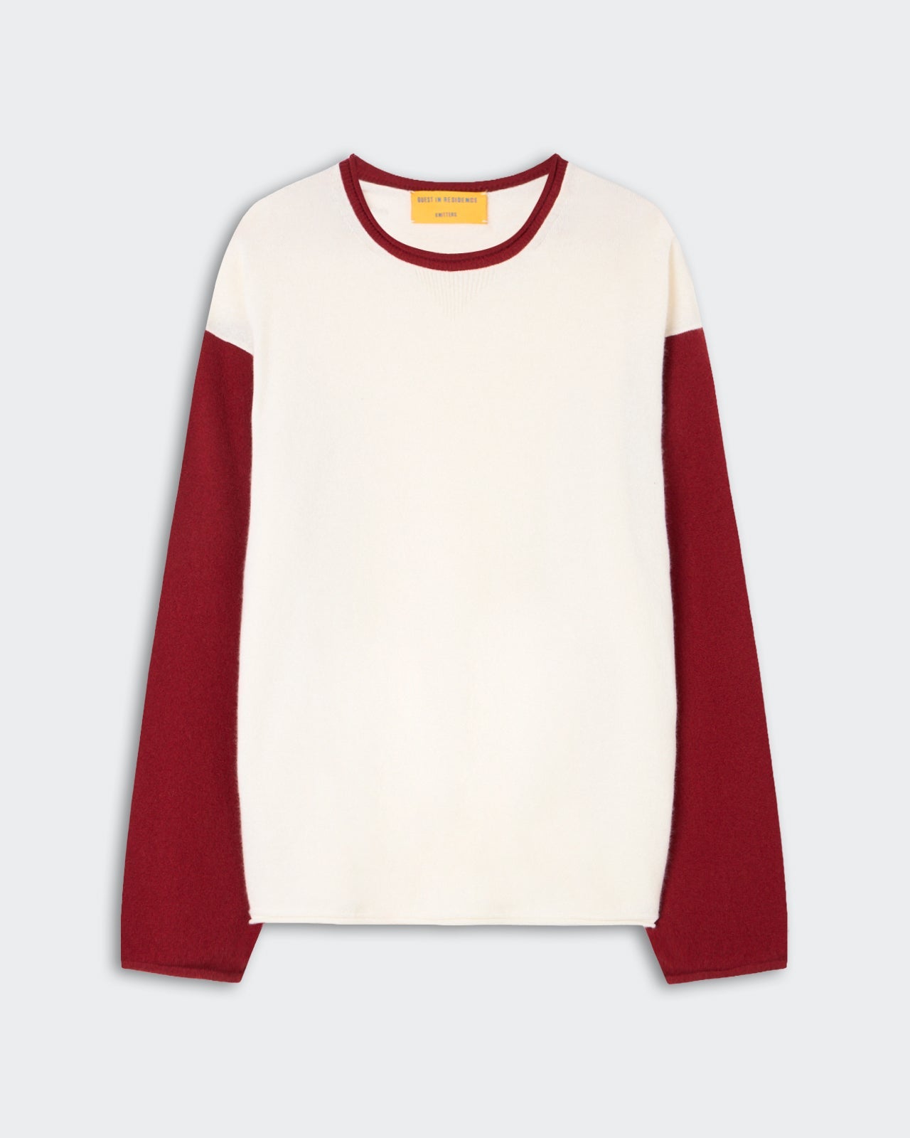 Sweater Baseball Cream & Carmine