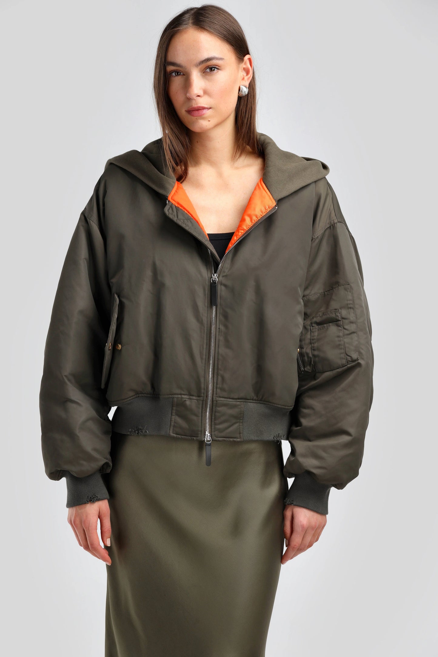 Bomber Jacket The Getty Olive