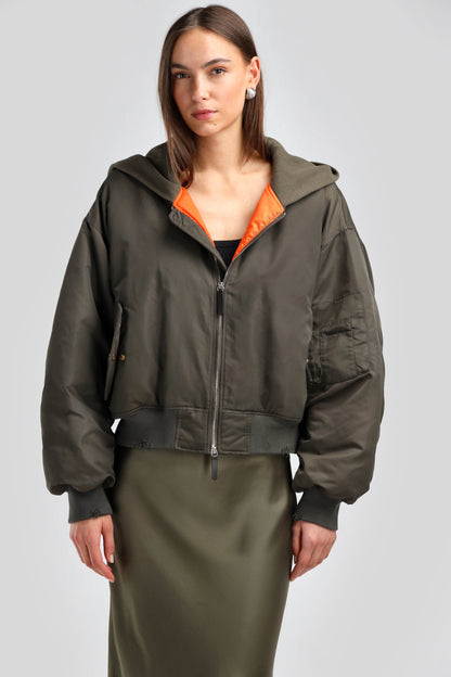Bomber Jacket The Getty Olive