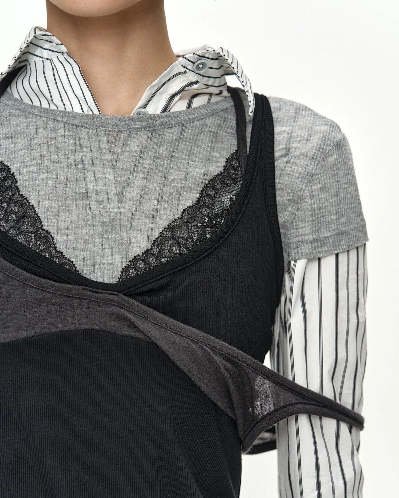 T-shirt Upside-Down Grey & Black