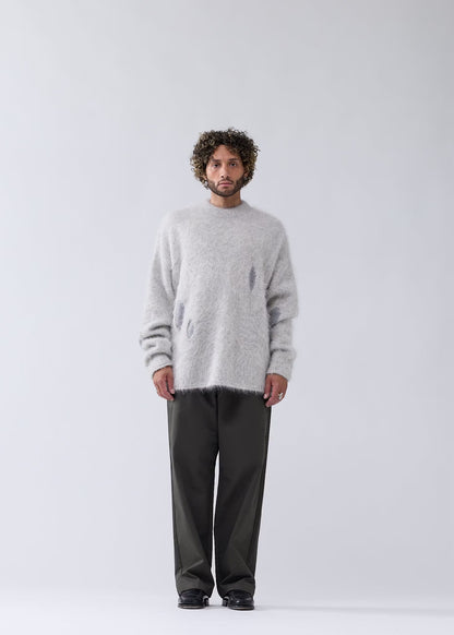 Sweater Alpaca Blend Crewneck Grey