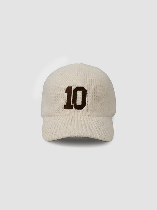 Cap Knit Baseball Pearl Cream