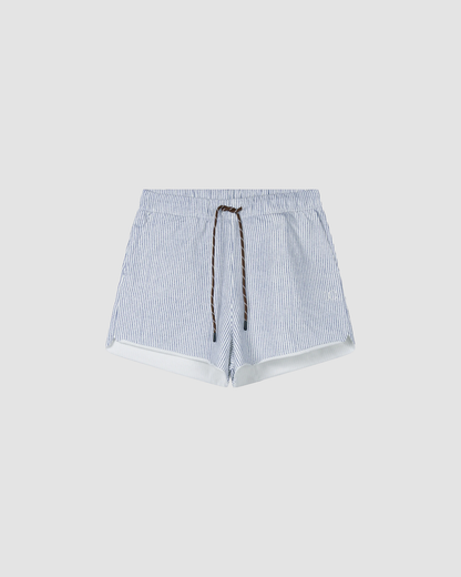 Shorts Easy Stripes White Blue
