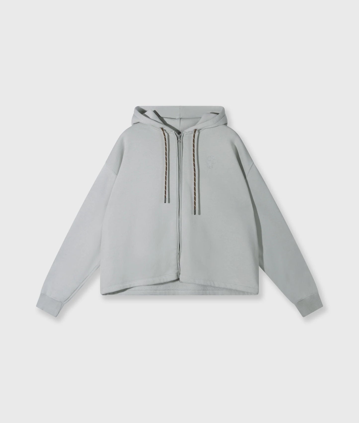 Hoodie Statement Zip Clean Blue