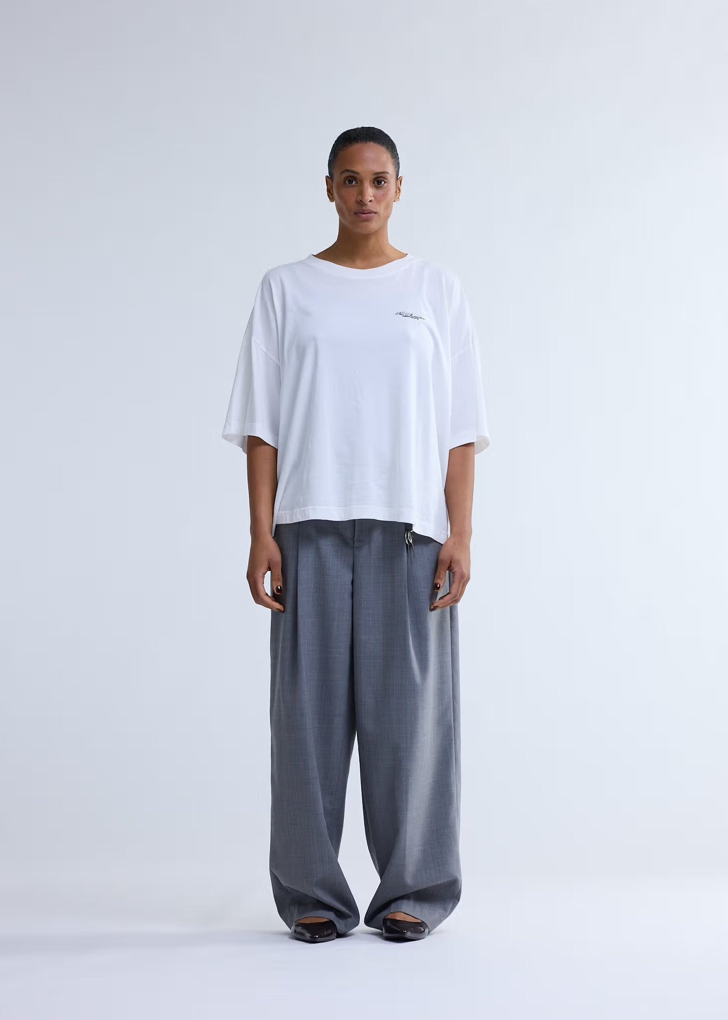 T-shirt Big Logo Washed White