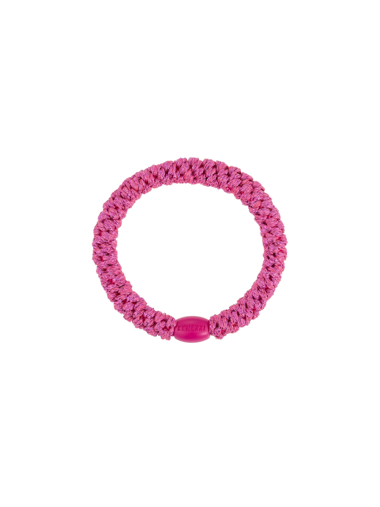 Hair Tie Strong Pink Glitter