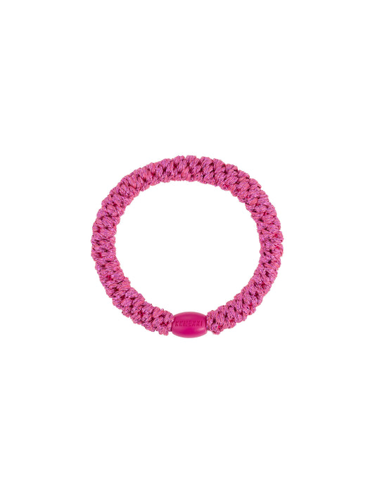 Hair Tie Strong Pink Glitter