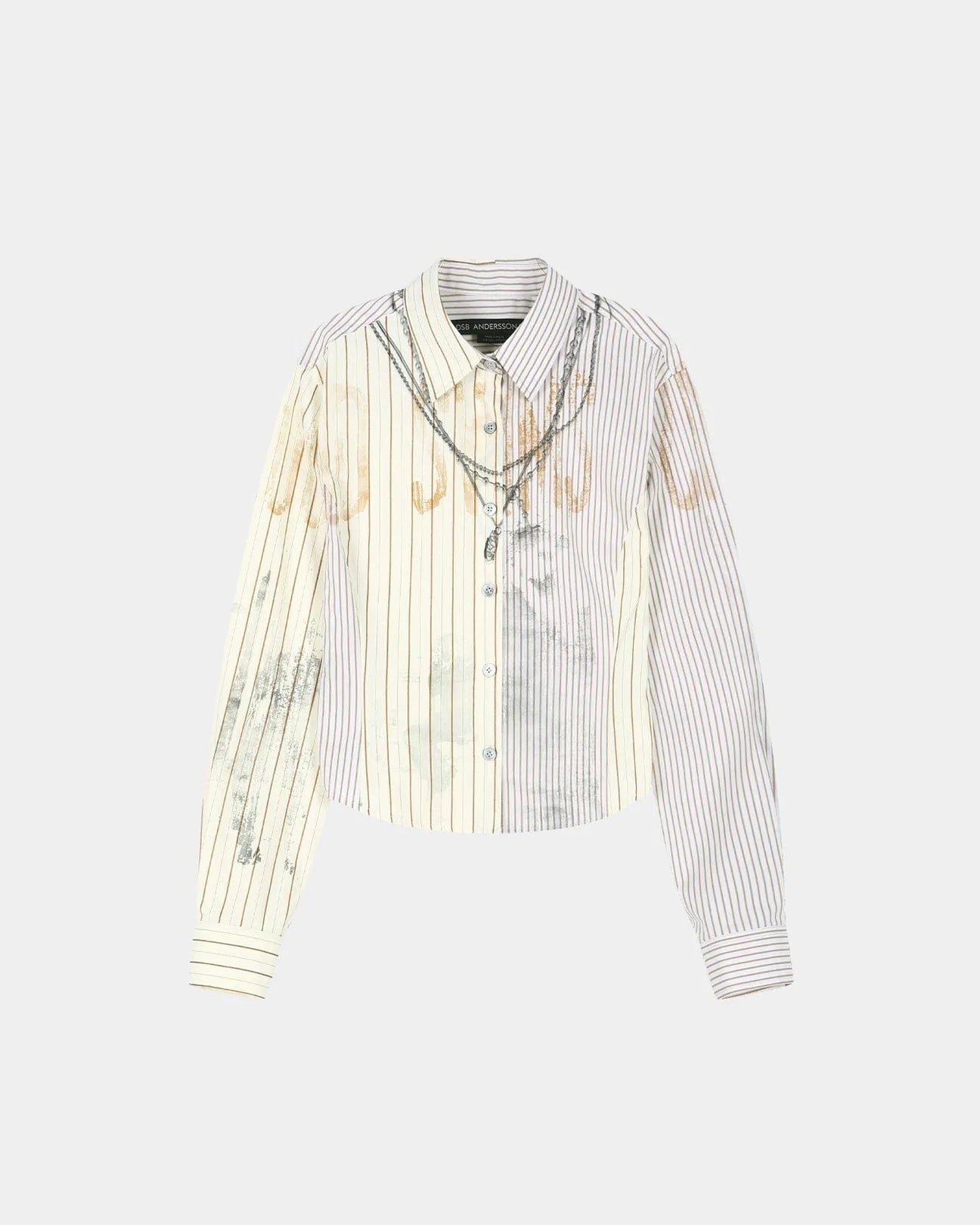 Shirt Necklace & Choker Beige