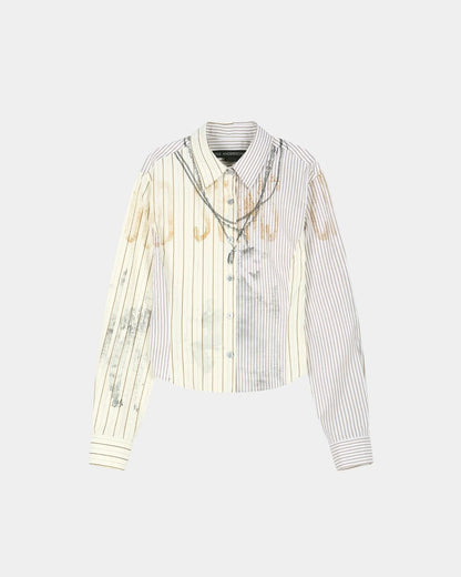 Shirt Necklace & Choker Beige