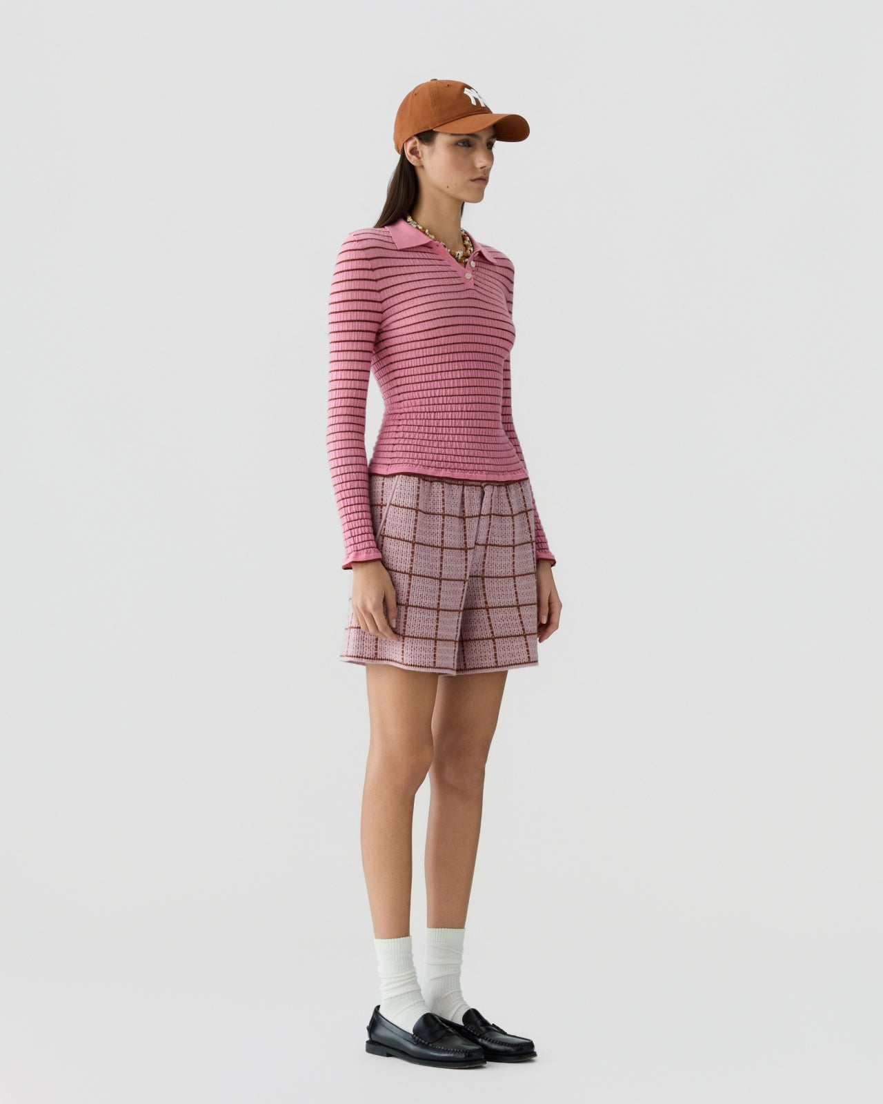 T-shirt Shrunken Polo Pink