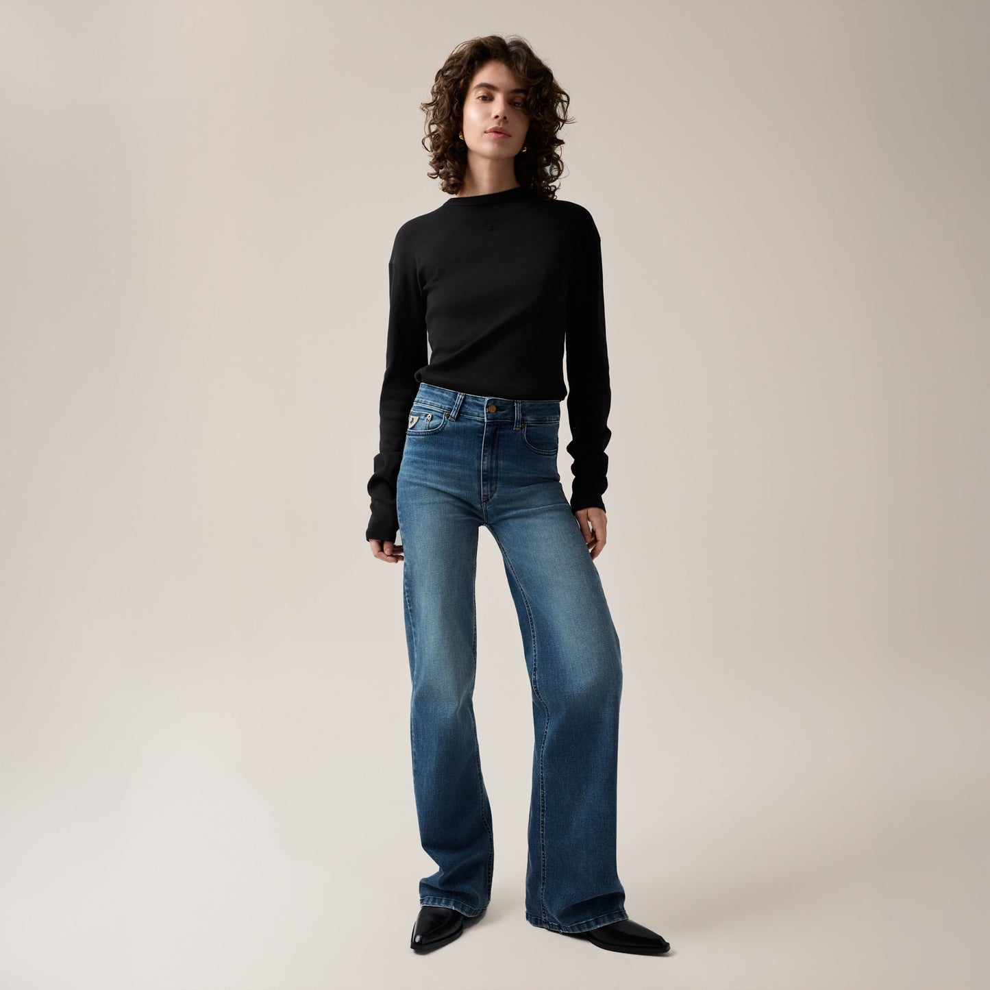 Jeans Palazzo Stone Dark Blue