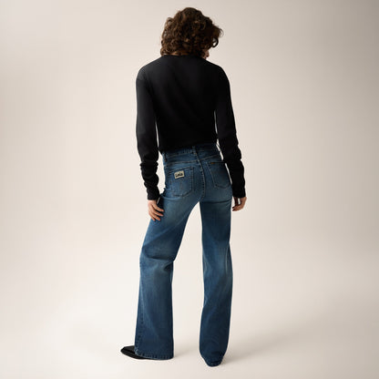 Jeans Palazzo Stone Dark Blue