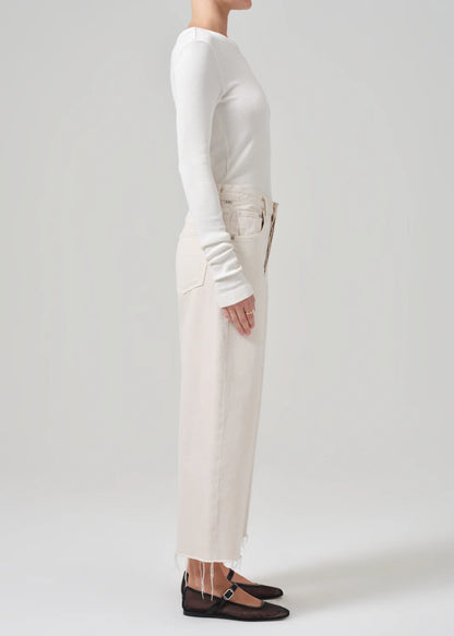 Jeans Ayla Raw Hem Crop Almondette