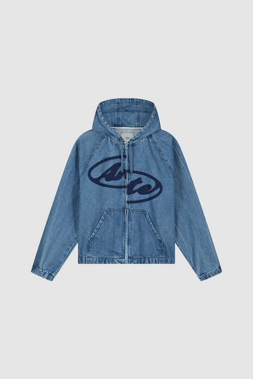Jacket Split Logo Denim Blue