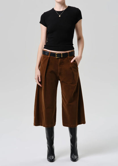 Jeans Cocoon Culotte Brown