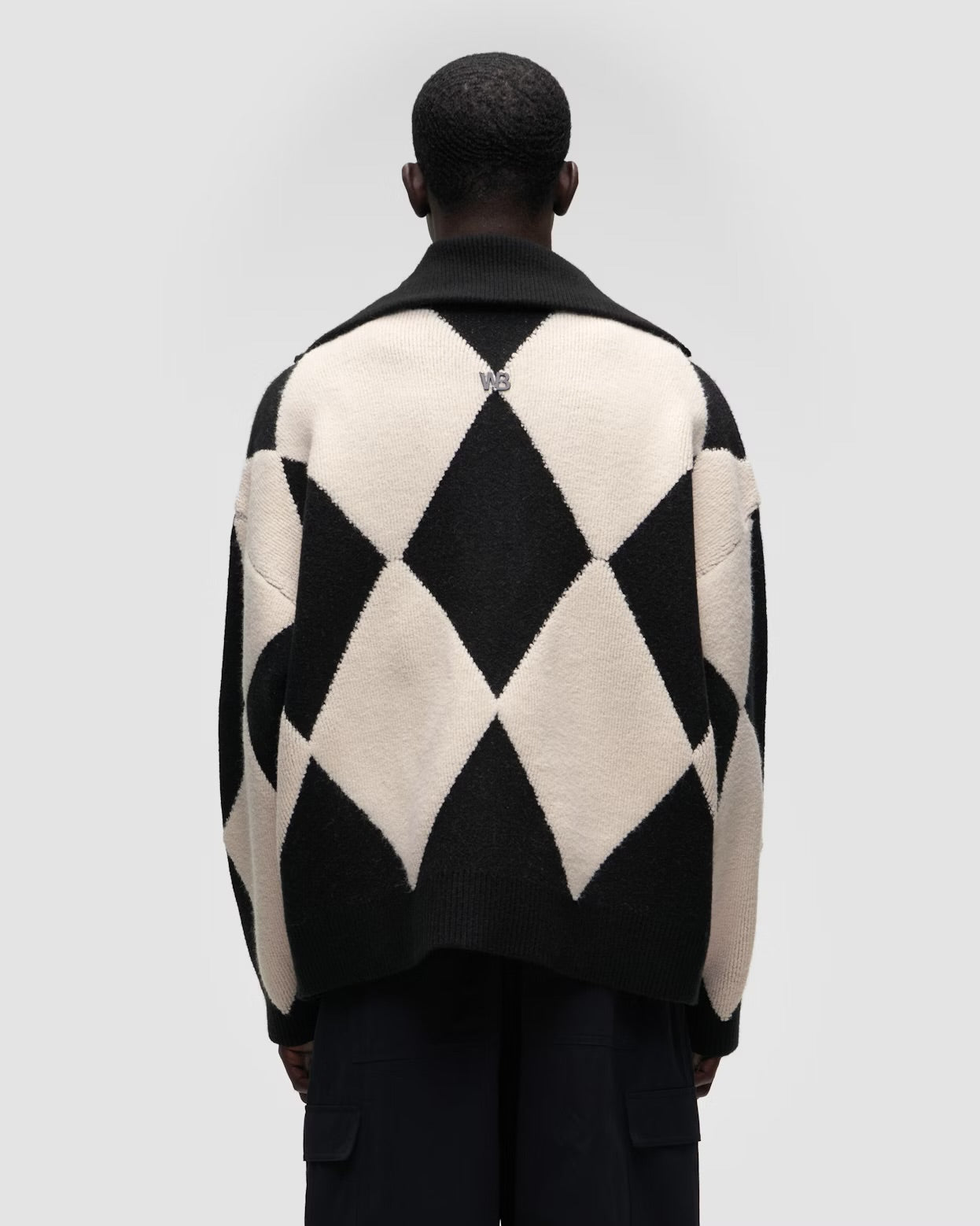 Jacket Yaman Knit Black/Gray