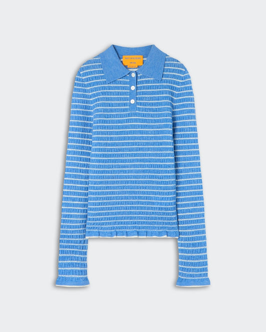 T-shirt Shrunken Polo Blue