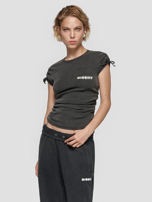 T-shirt Community Fitted Washed Black