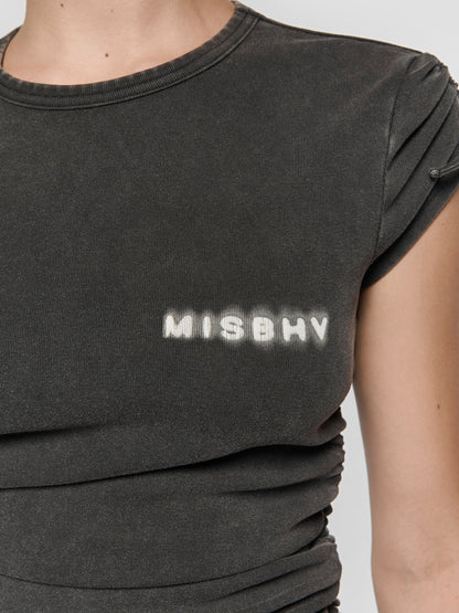 T-shirt Community Fitted Washed Black
