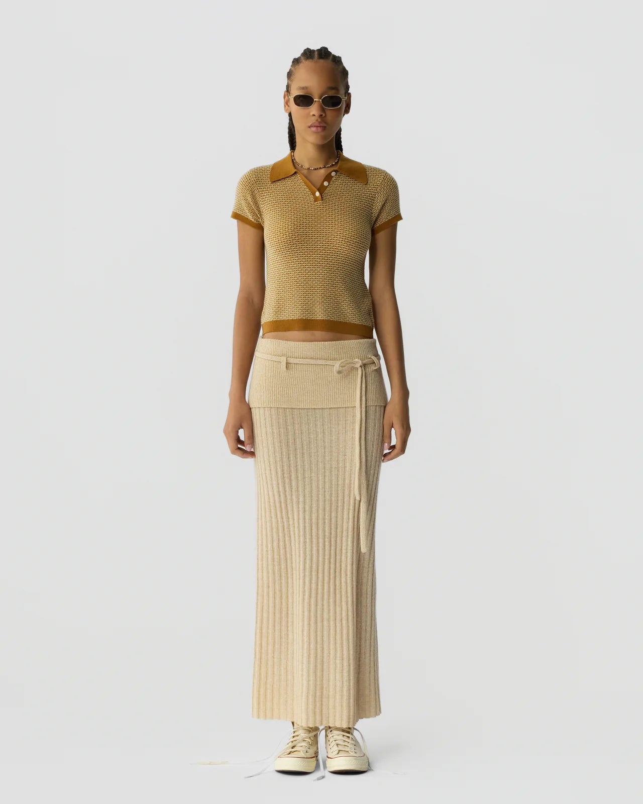 Skirt Lia Long Beige