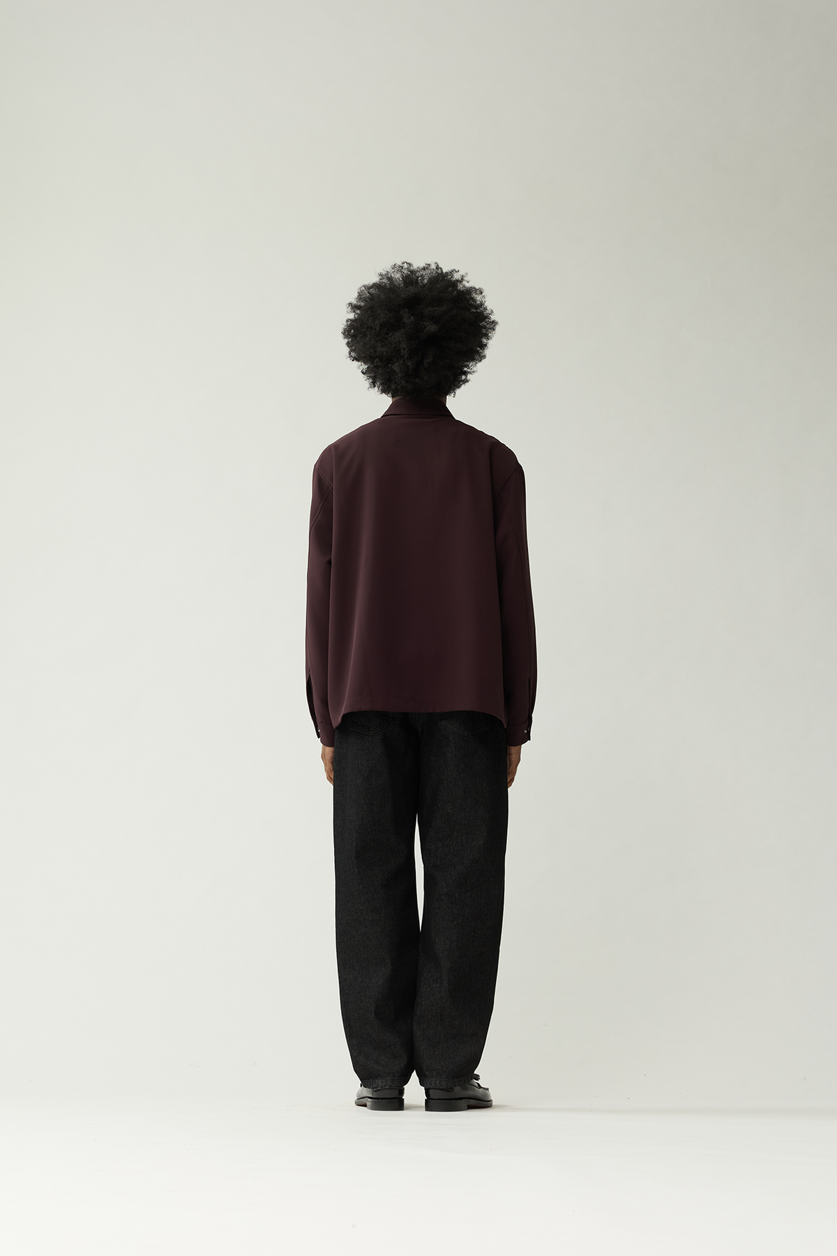Jacket Zip Up Burgundy