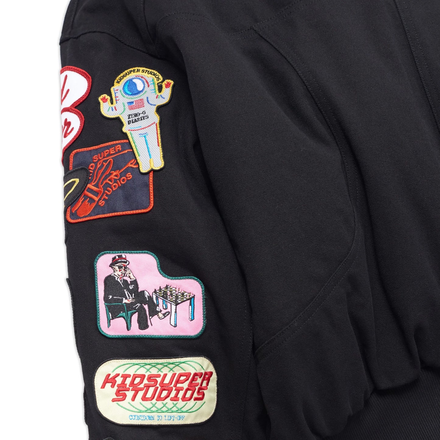 Jacket Bomber Patches Black
