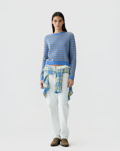 Sweater Pebble Stripe Blue