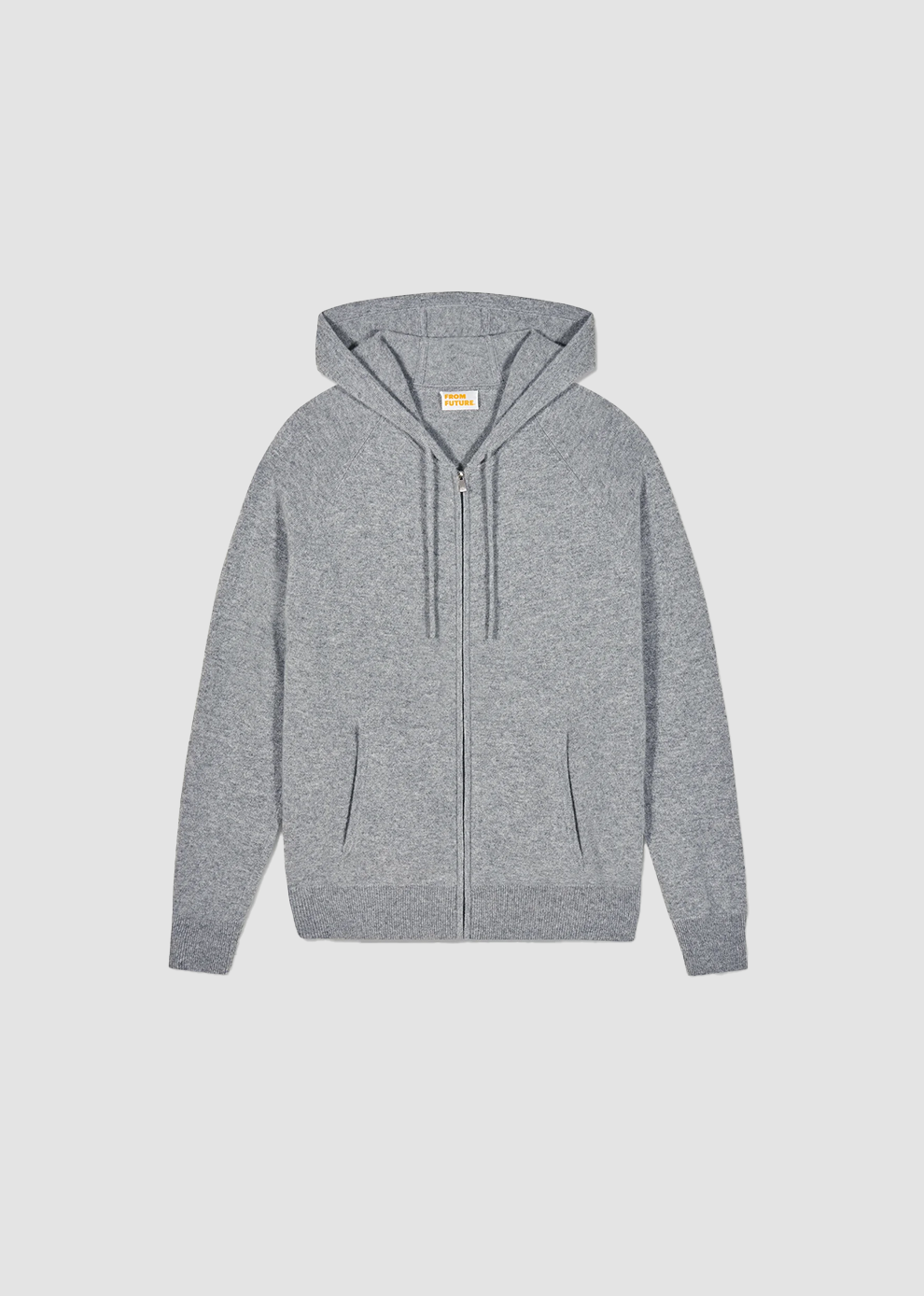Hoodie Pull Zip Grey