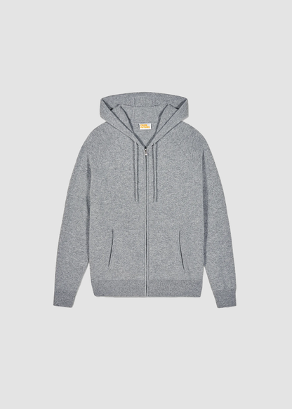 Hoodie Pull Zip Grey