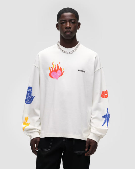T-shirt Yuma Longsleeve Blanc