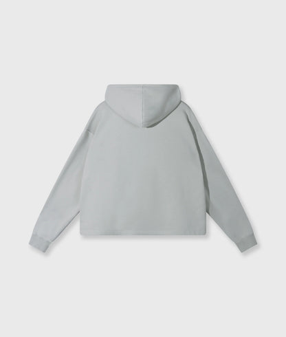 Hoodie Statement Zip Clean Blue