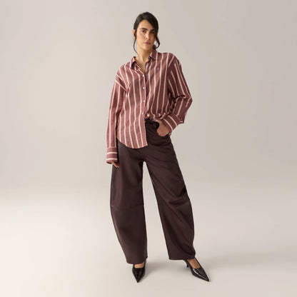 Pants Dali Leather Burgundy