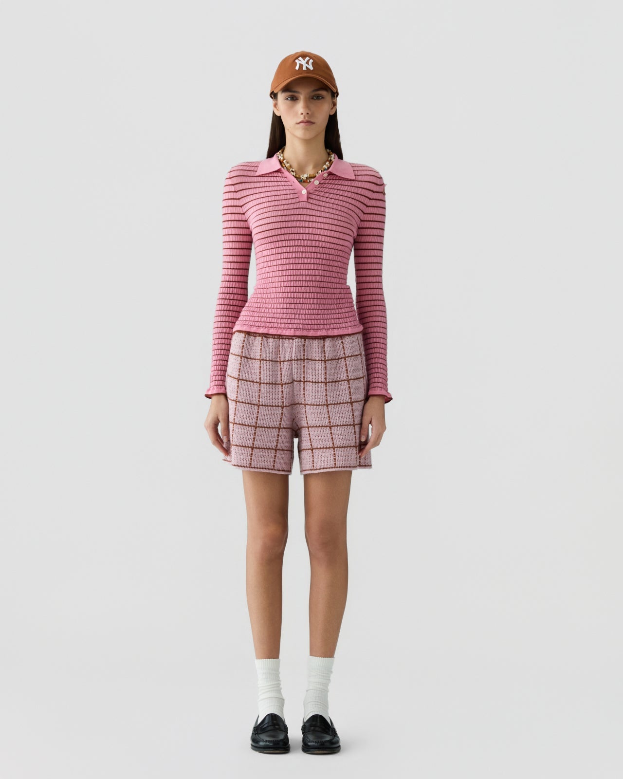 T-shirt Shrunken Polo Pink