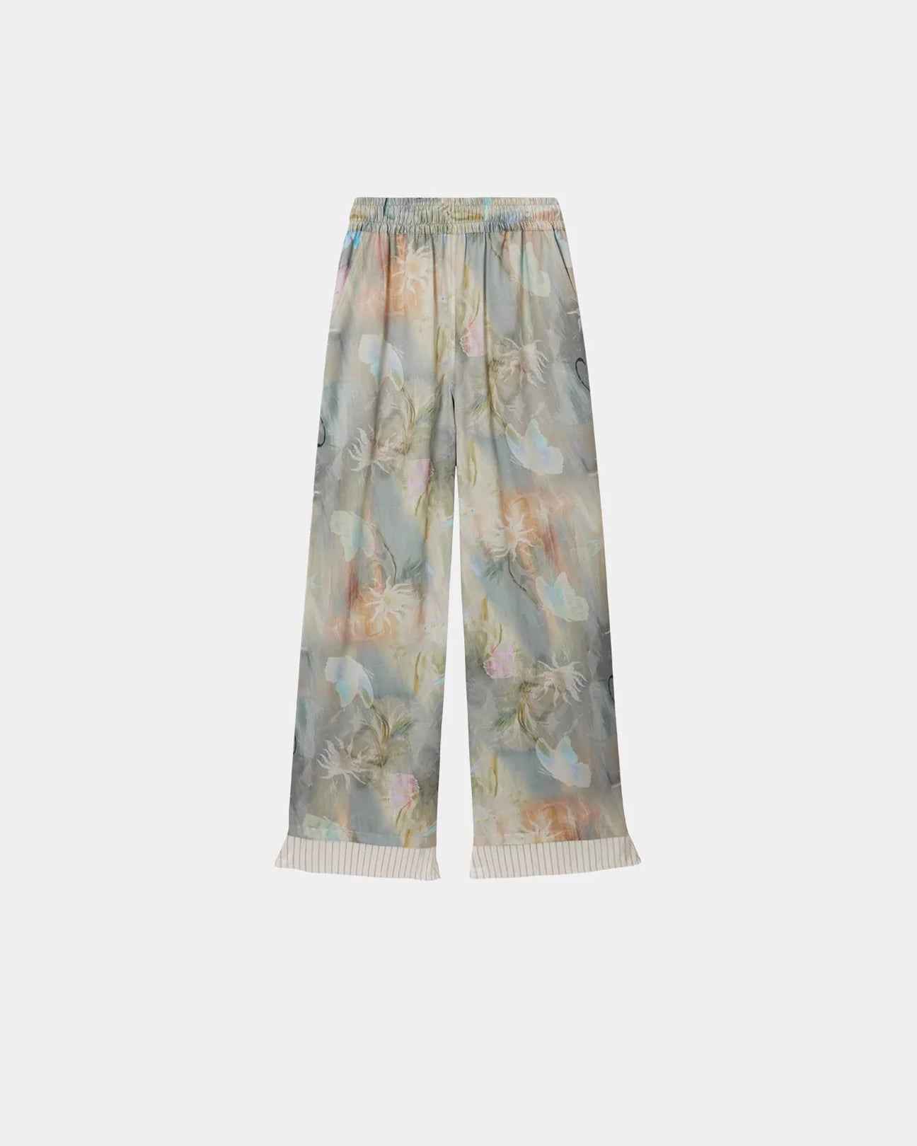 Pants Fish & Butterfly Satin Multi