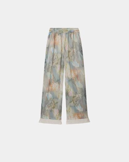 Pants Fish & Butterfly Satin Multi