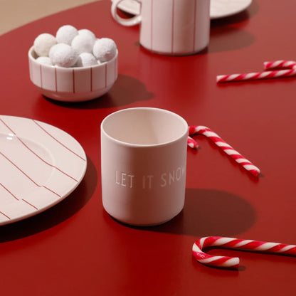 Christmas Cup Let It Snow White
