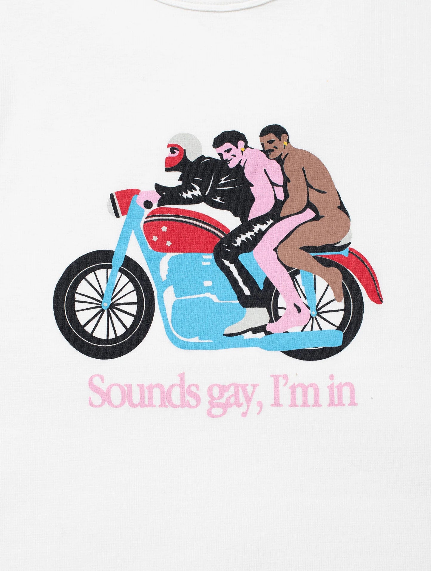 T-shirt Motorcycle White
